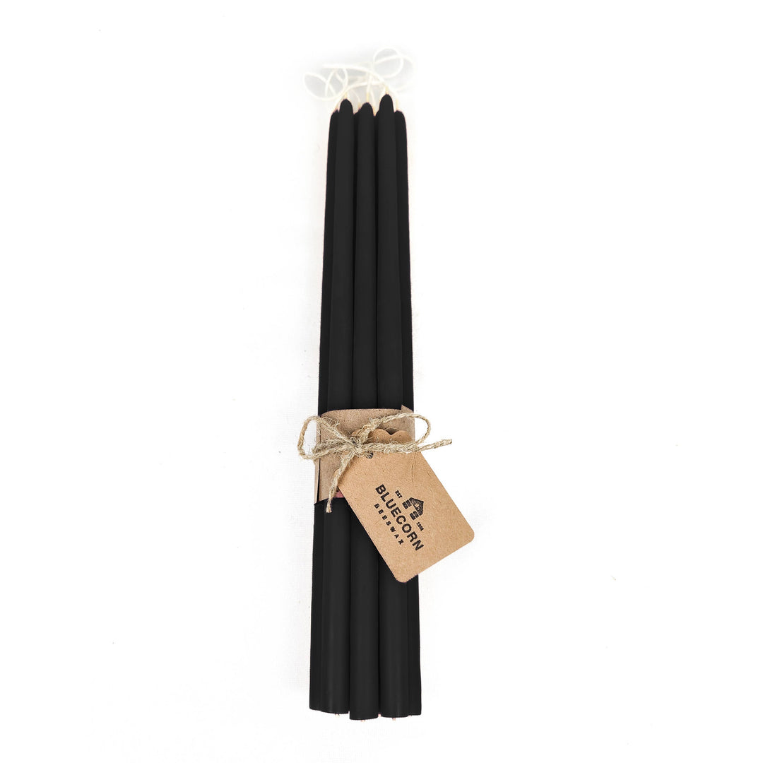Bluecorn Candles | Thin Beeswax Taper Candles: Hand-Dipped in Colorado