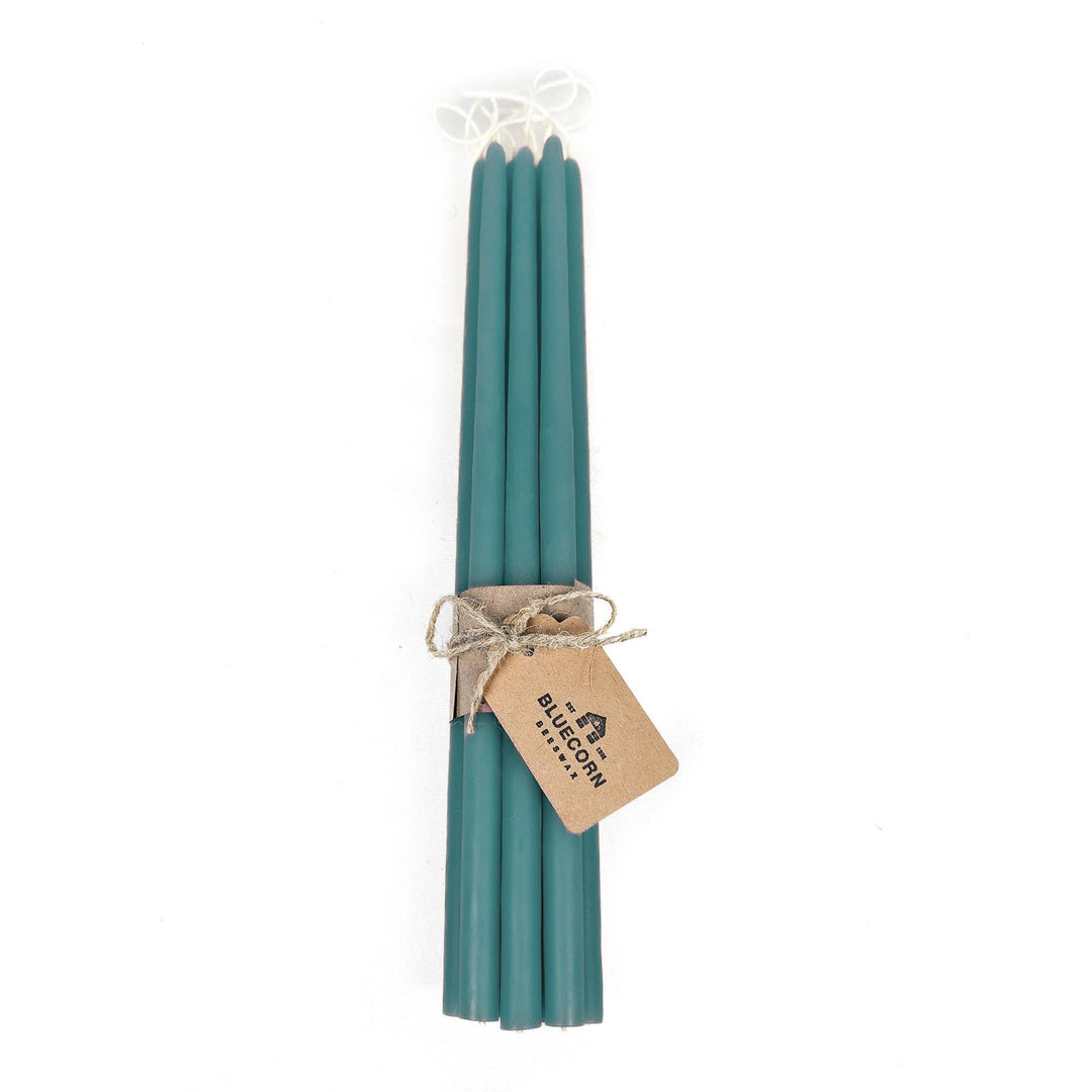 Bluecorn Candles | Thin Beeswax Taper Candles: Hand-Dipped in Colorado