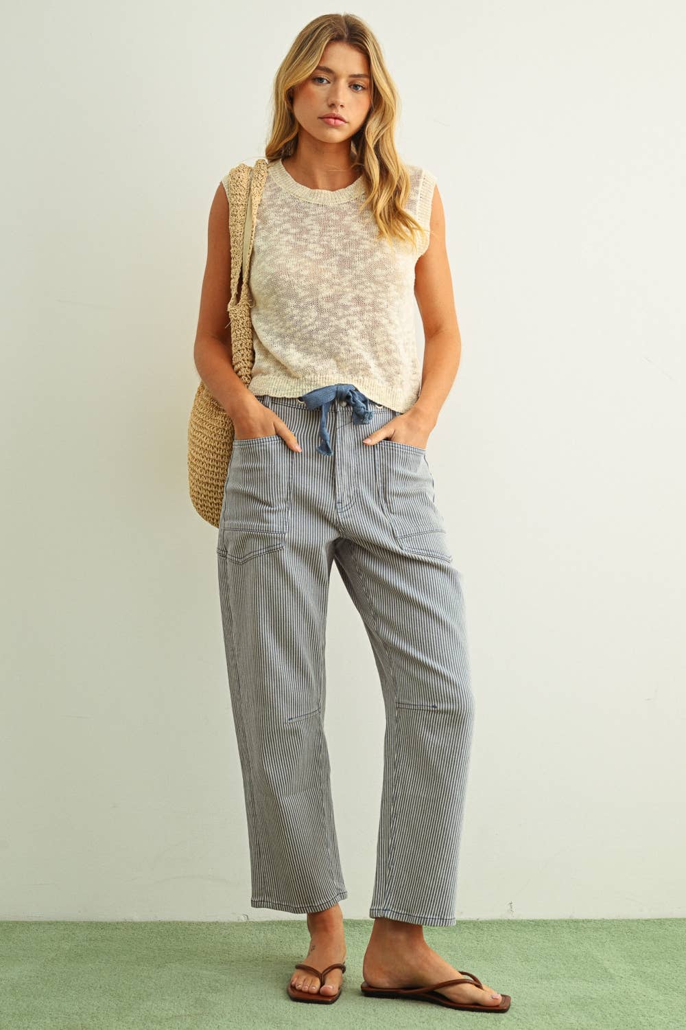 Miou Muse | Ombre Style Sleeveless Knitted Top