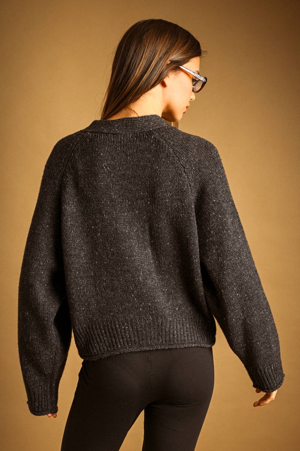 Miou Muse |  V-Neck button Front