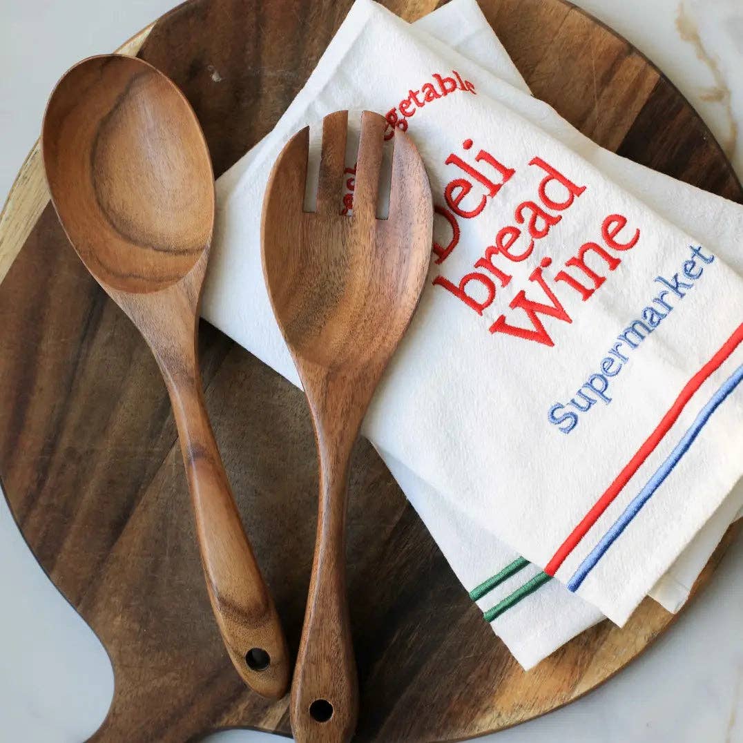 Fodery | Teak Wood Salad Spoon and Fork Set