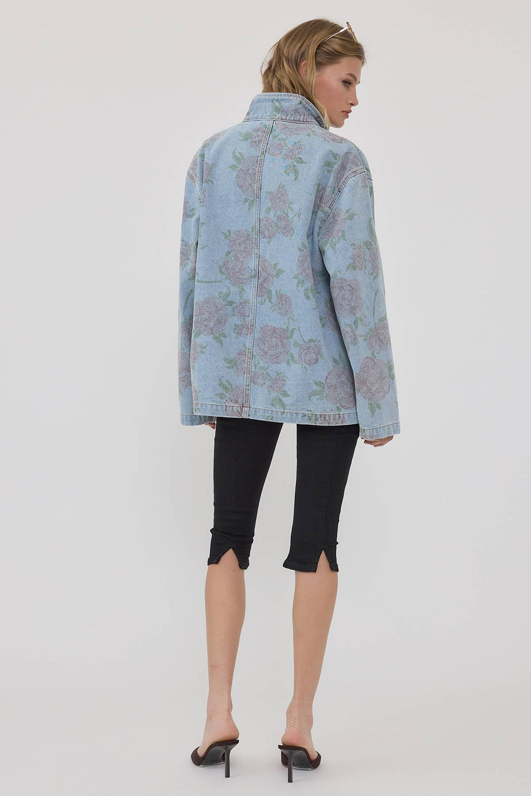 Raisonnel | Floral Printed Denim Jacket