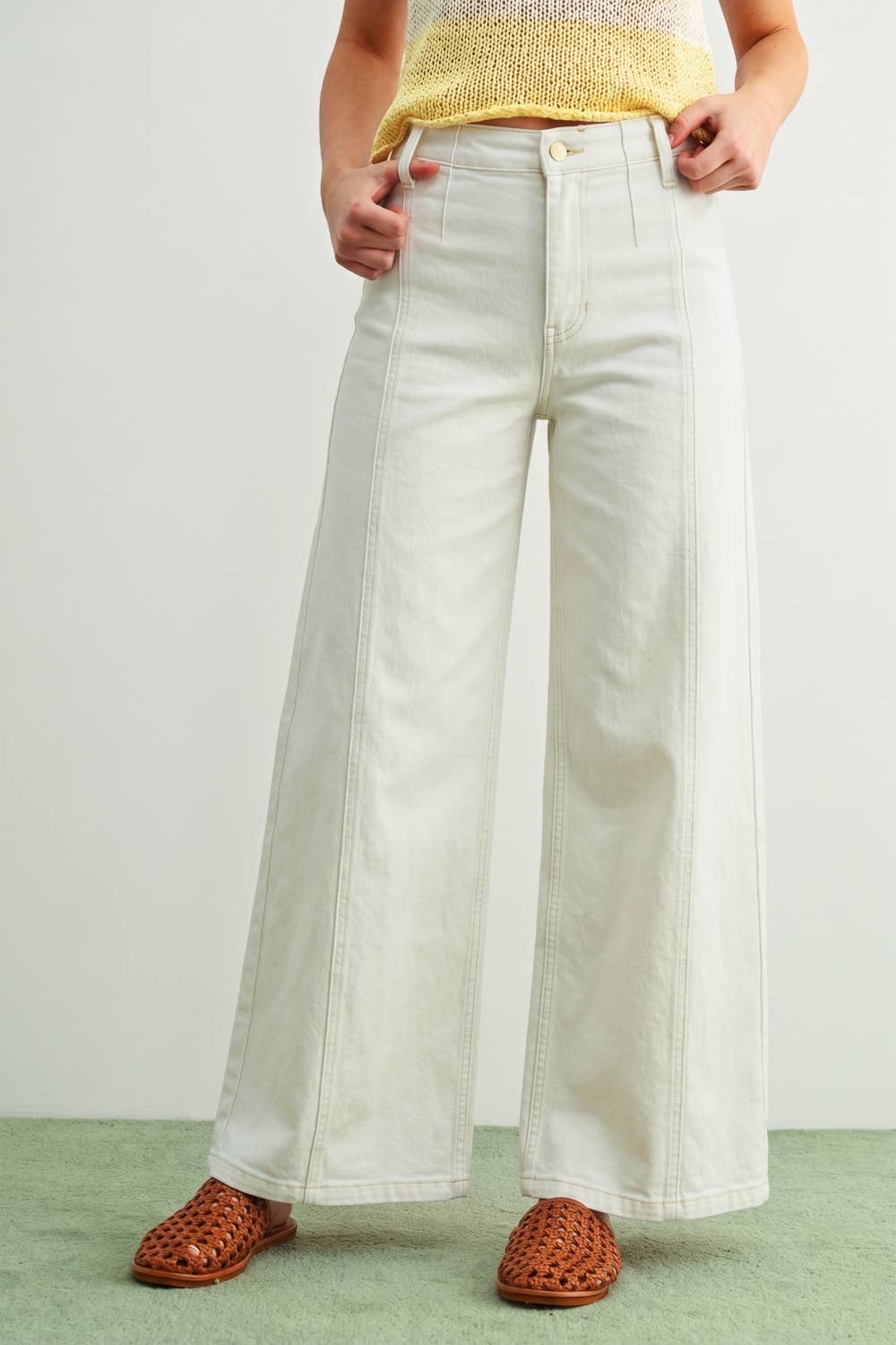 Miou Muse | Washed Color Stretch Pants
