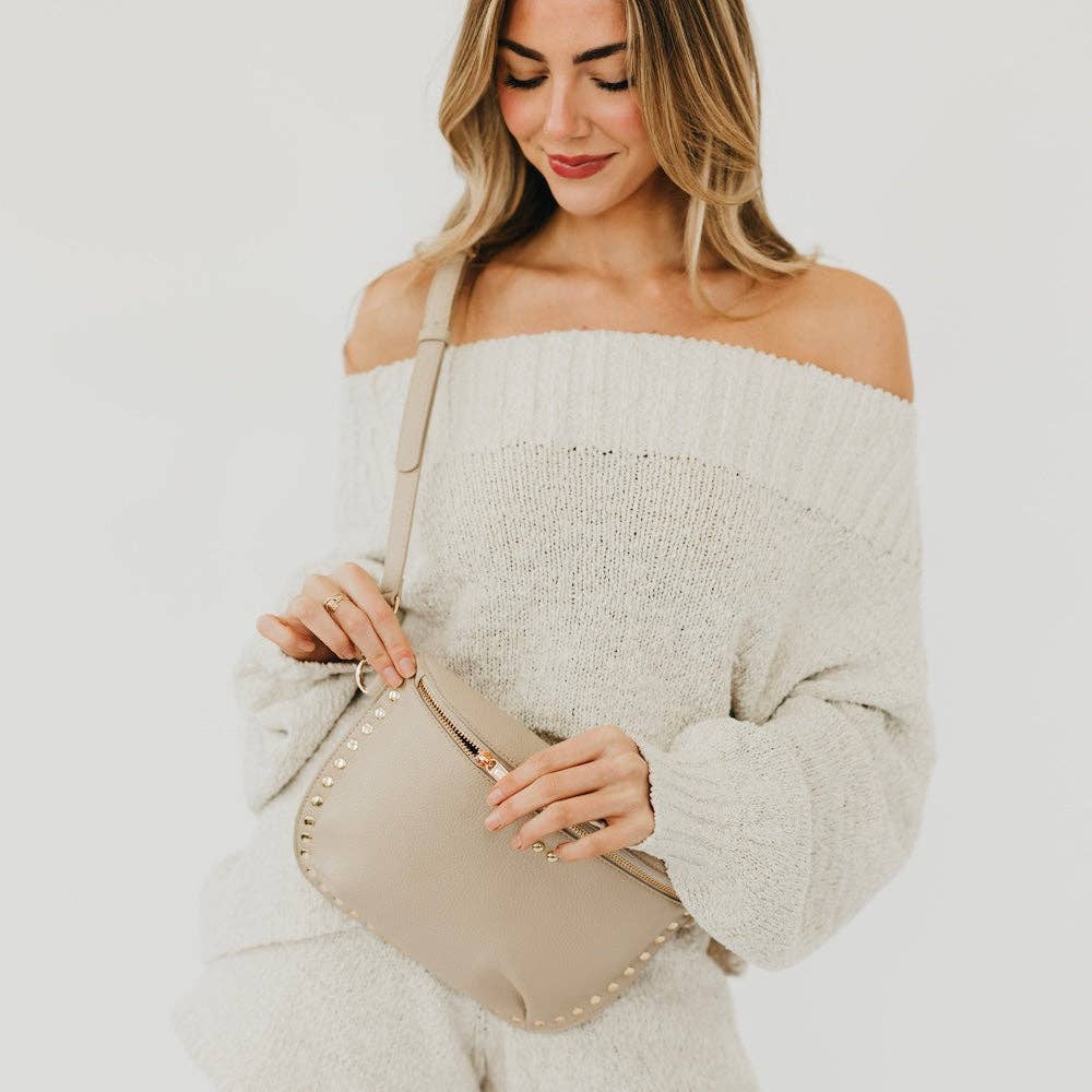 Pretty Simple | Pebble Sabrina Studded Bum Bag