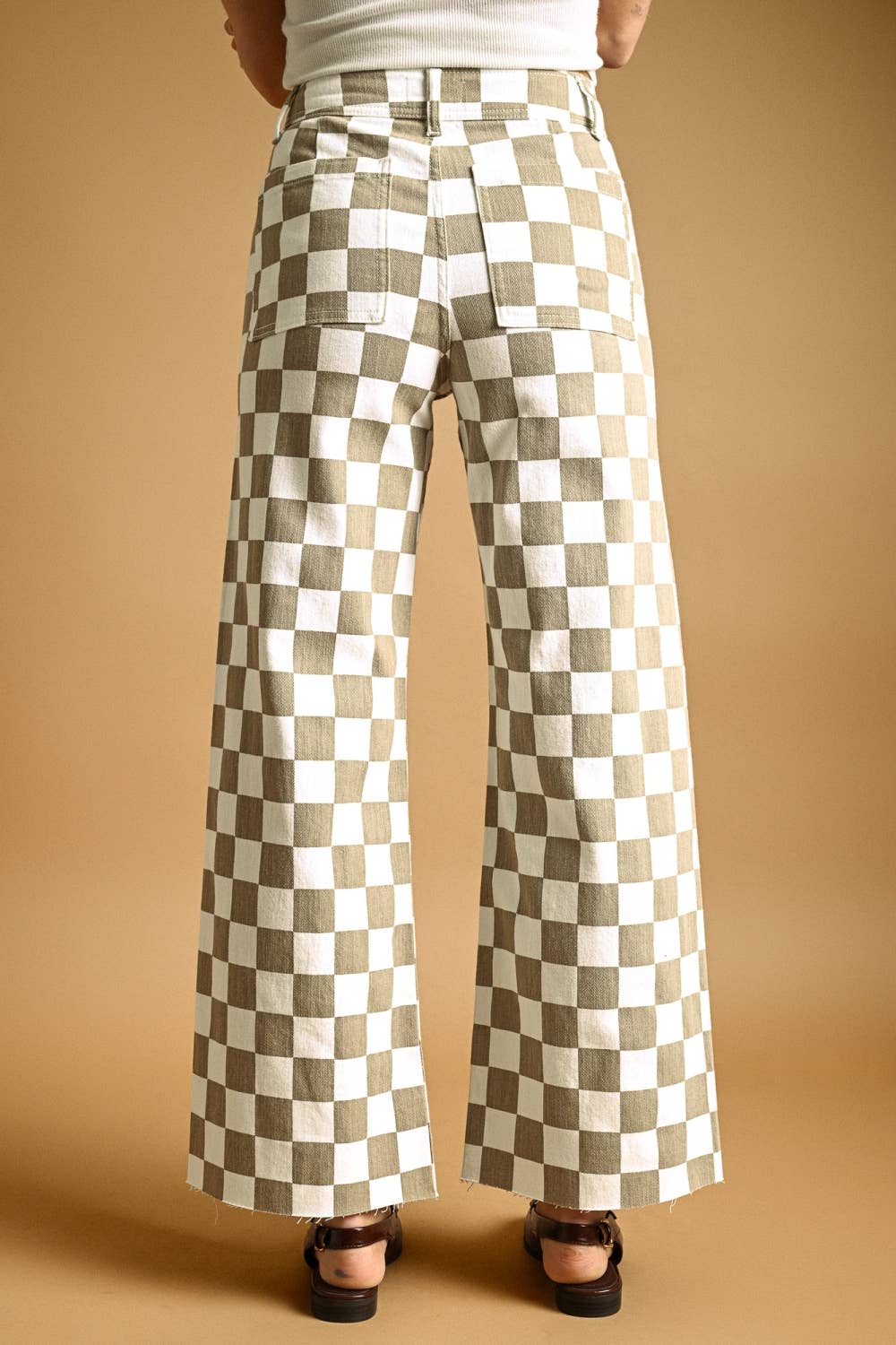 By Together | Checker Board Stretch Pants