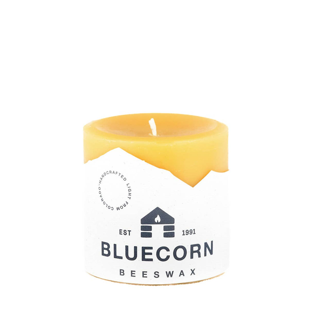 Bluecorn | Pure Beeswax Pillar Candles – Handmade in USA