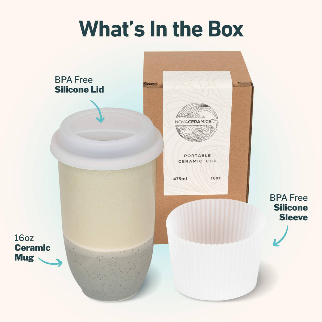 Nova Ceramics | Ceramic Travel Mug – Reusable & Stylish
