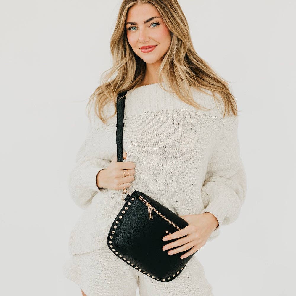 Pretty Simple | Pebble Sabrina Studded Bum Bag