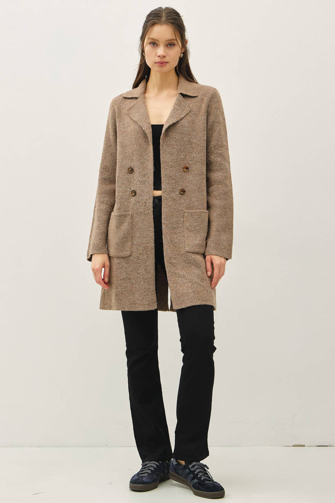 Be Cool | Open Basic Sweater Coat