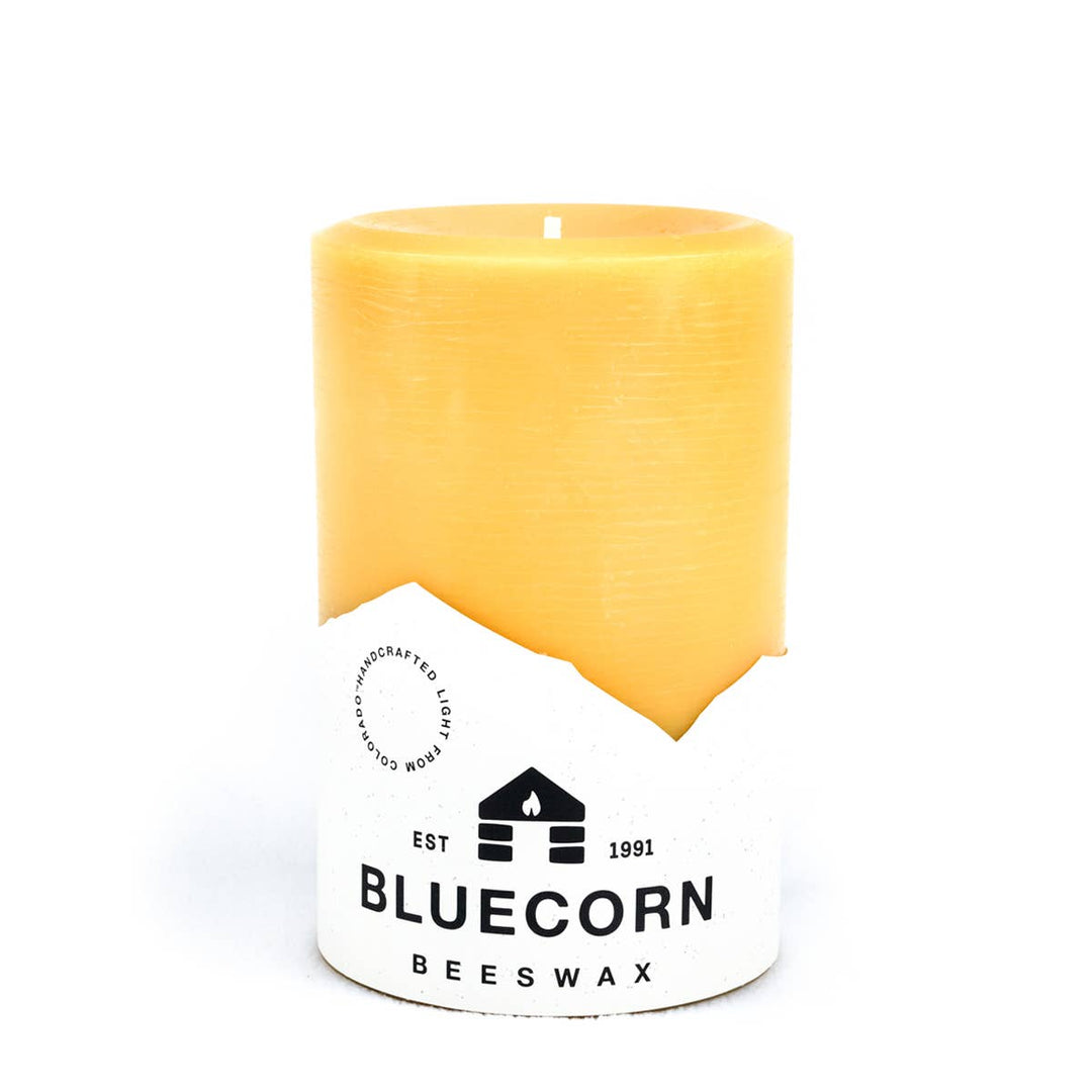 Bluecorn | Pure Beeswax Pillar Candles – Handmade in USA