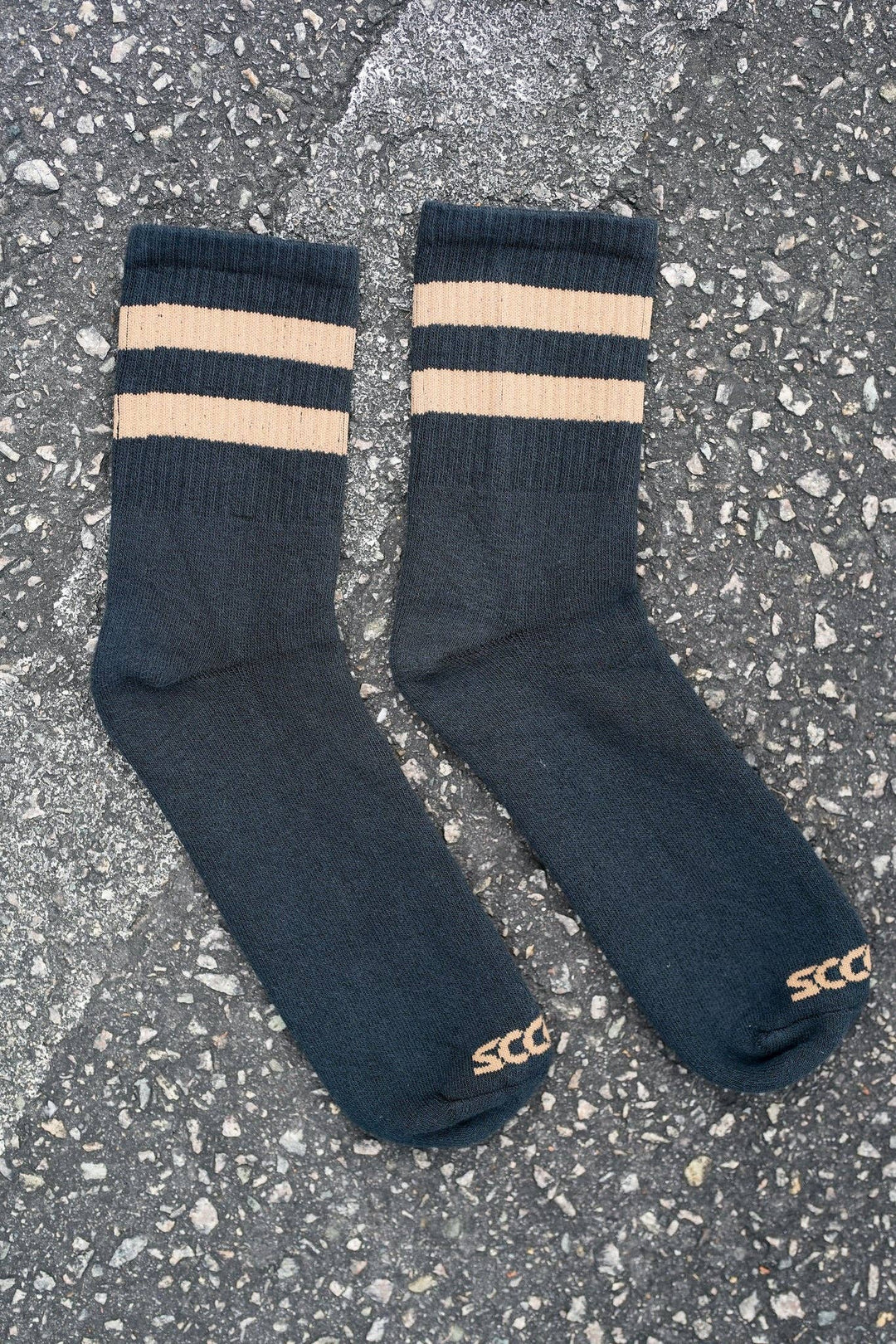 Socco |Shorty's Brown Striped Tube Sock