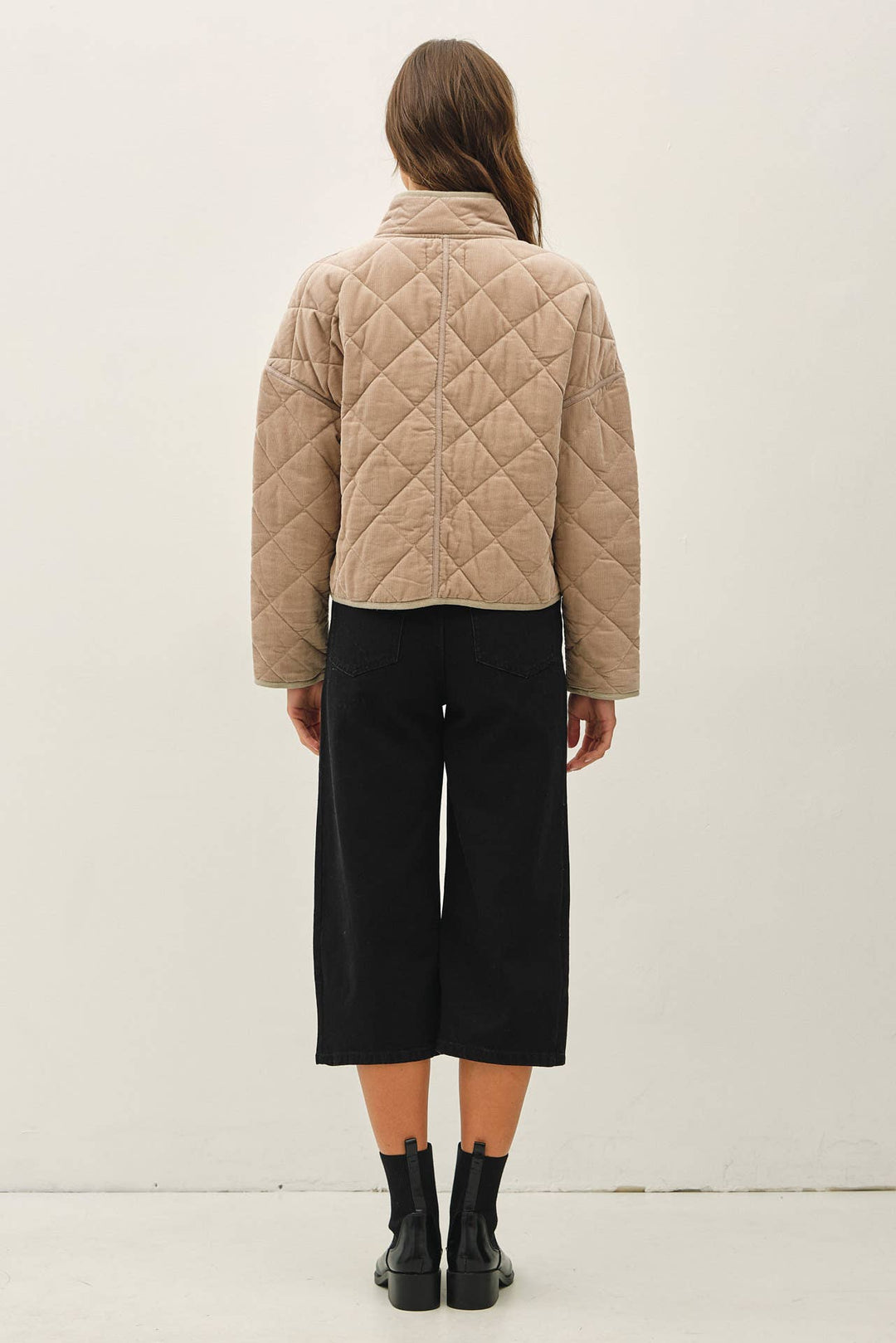Be Cool | Corduroy Quilted Puffer Jacket