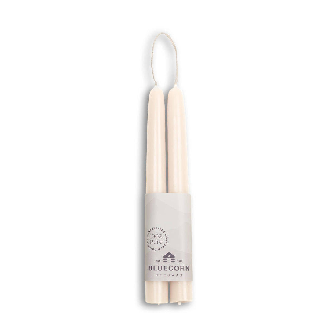 Bluecorn | Beeswax Taper Candles – Dripless & Handmade in USA