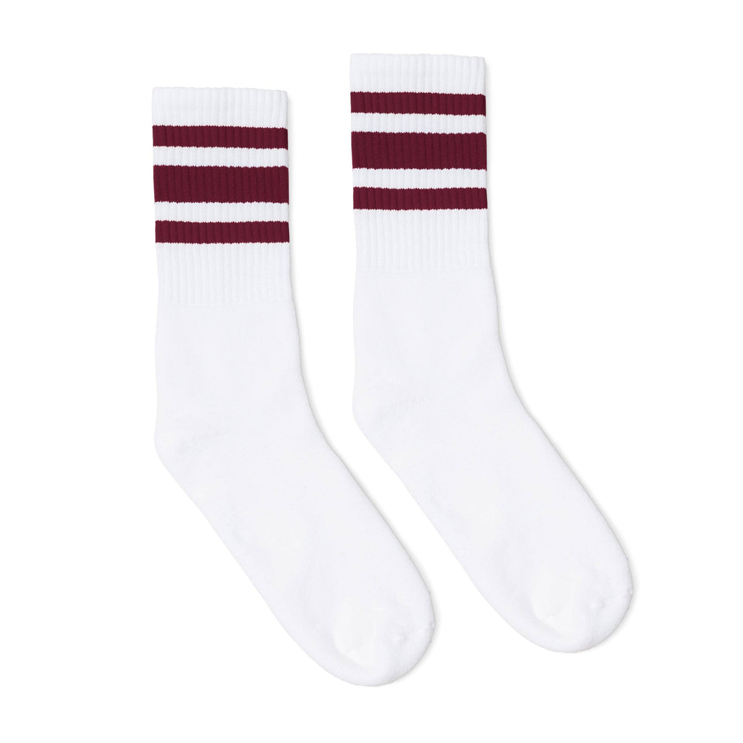 Socco | Maroon Striped Socks