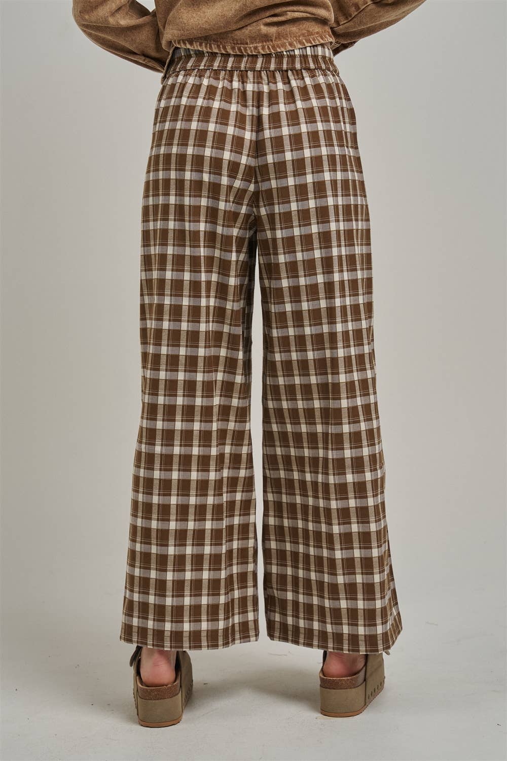 Bon | Fall Plaid Checker Boho Pants