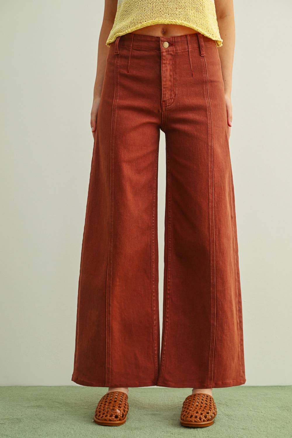 Miou Muse | Washed Color Stretch Pants