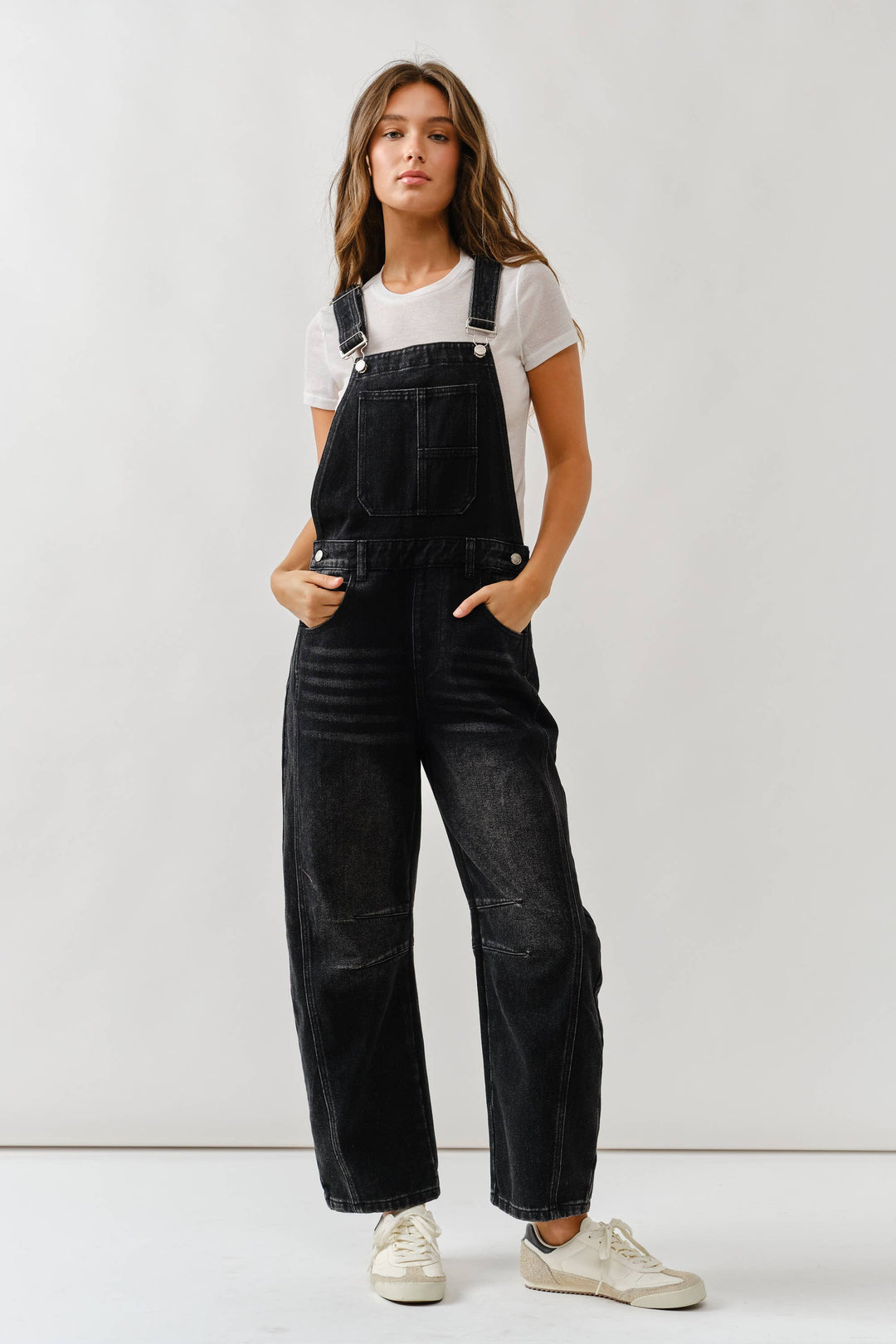 Aaron and Amber |  Slouchy Relax Fit Denim Overalls