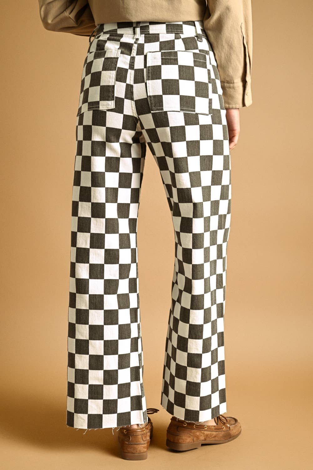 By Together | Checker Board Stretch Pants