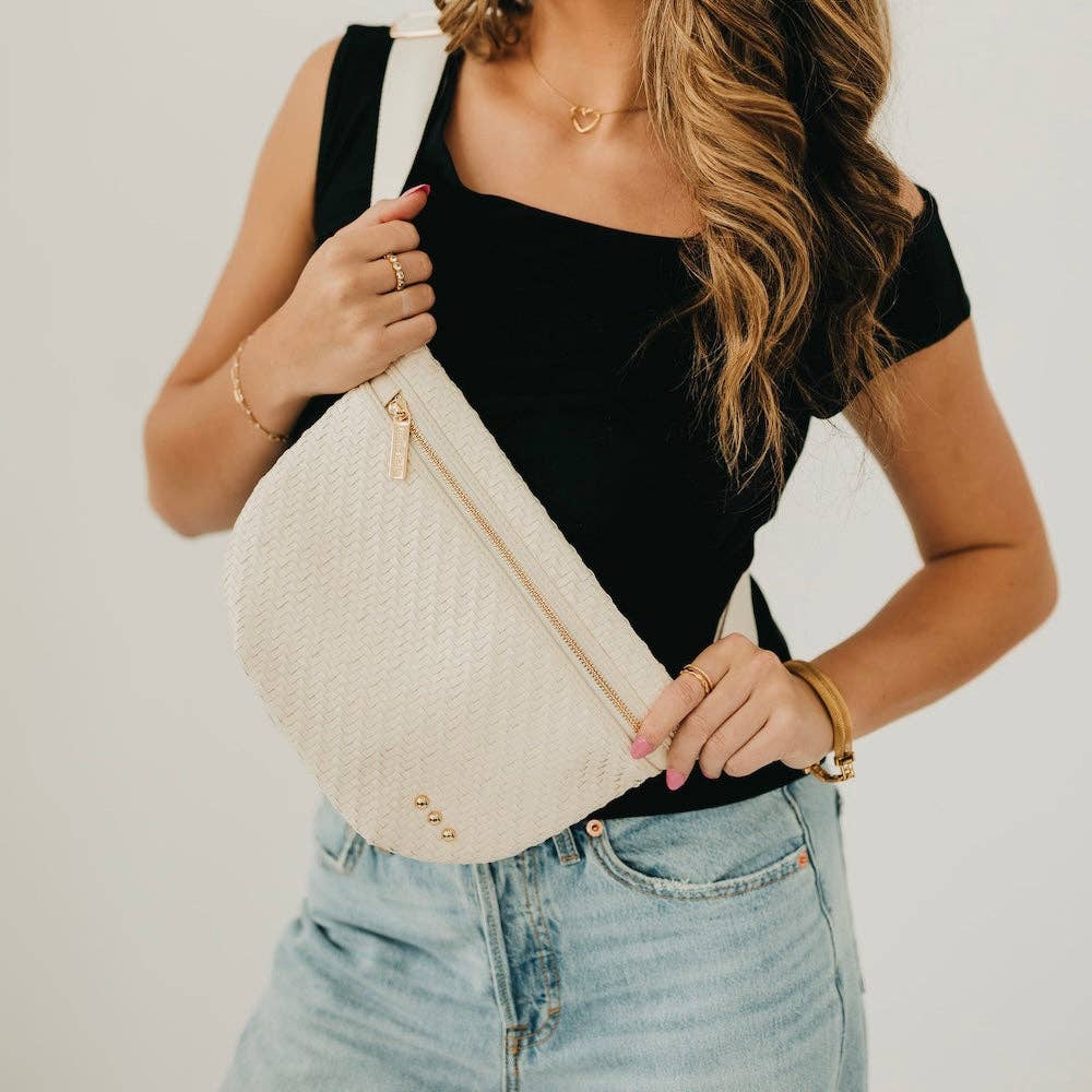 Pretty Simple |Diagonal Woven Westlyn Bum Bag