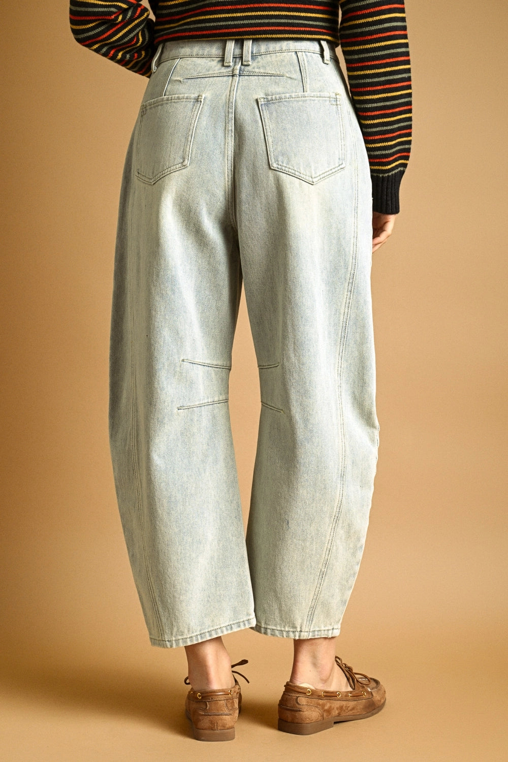 Miou Muse | Barrel Washed Denim Pants