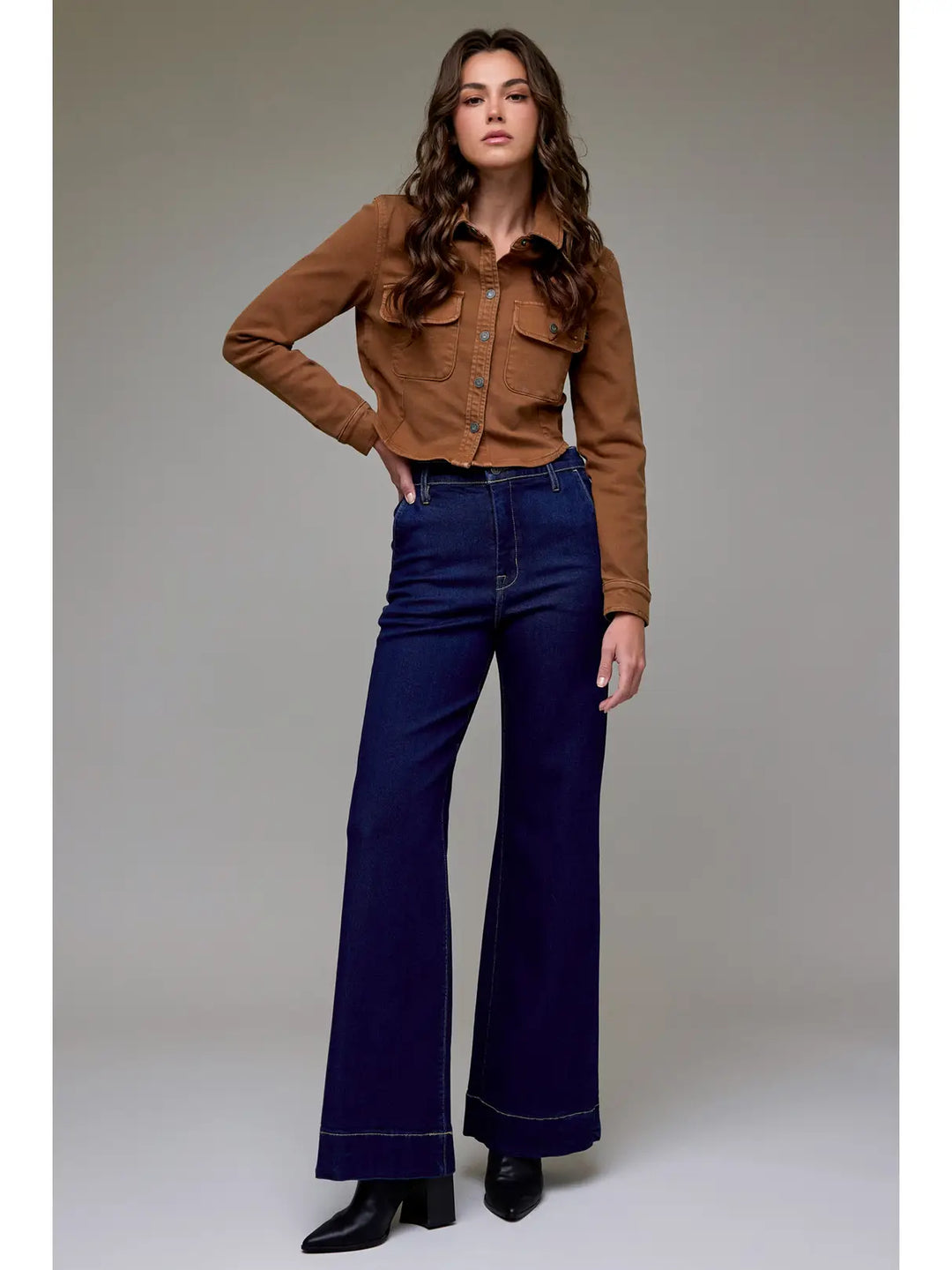 Hidden Jeans | Rinse Wash Stretch Trouser Comfort Flare