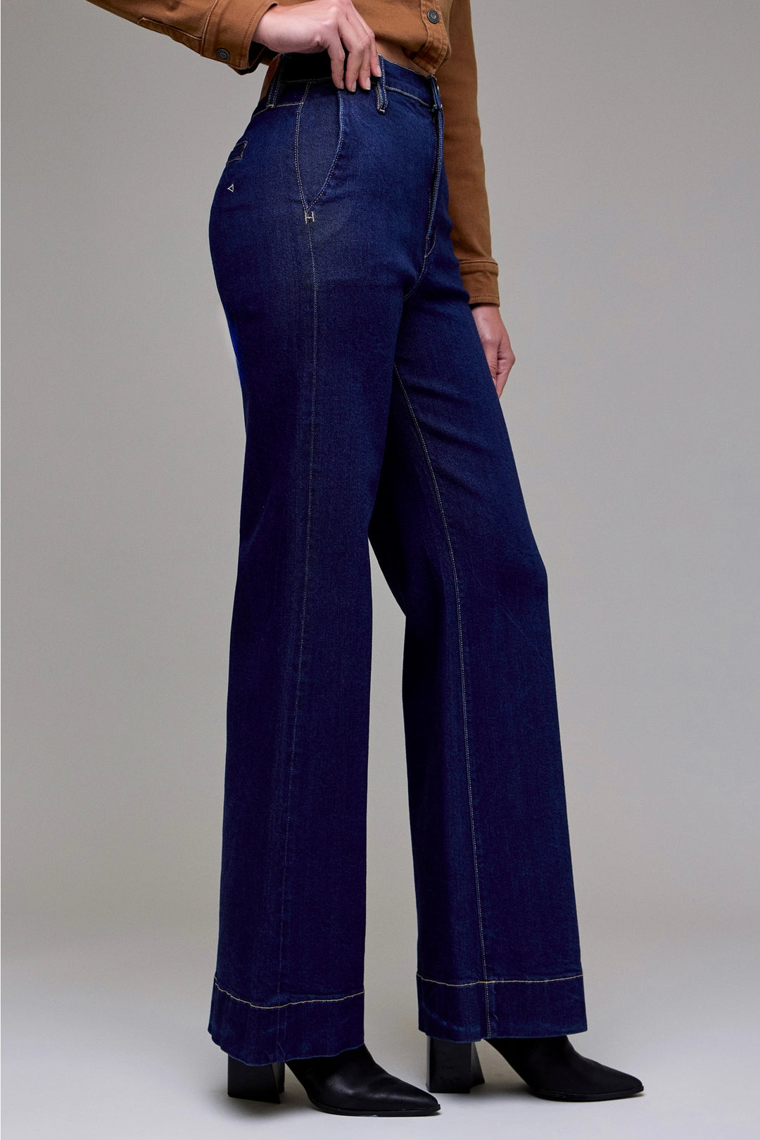 Hidden Jeans | Rinse Wash Stretch Trouser Comfort Flare